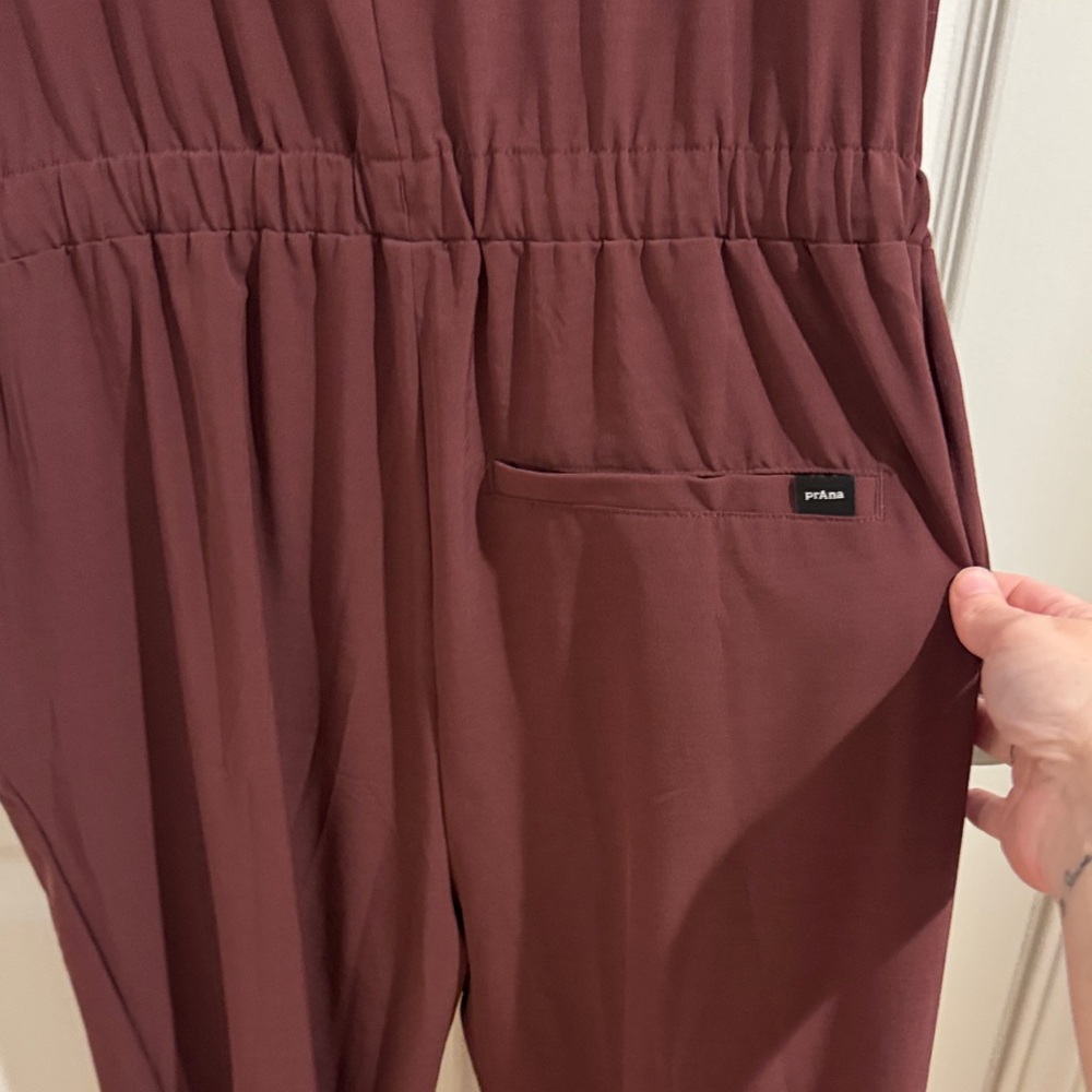Prana Deep Red Jumpsuit - Picture 5 of 8